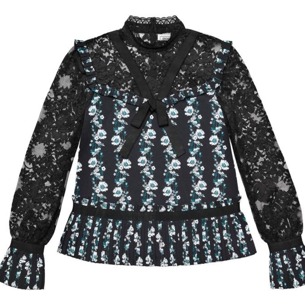 Erdem X H&M silk blouse